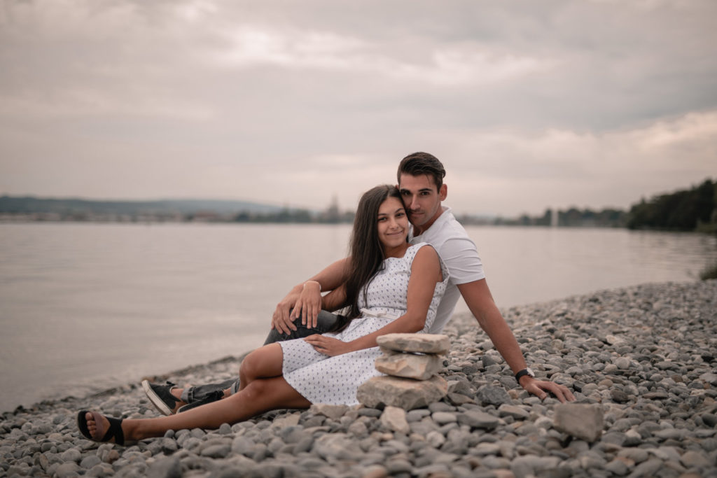 Outdoor lakeside Engagement shoot in Constance, Germany